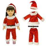 Doll Clothes Fits American Girl 18" Inch Dress Santa Costume Christmas Outfit