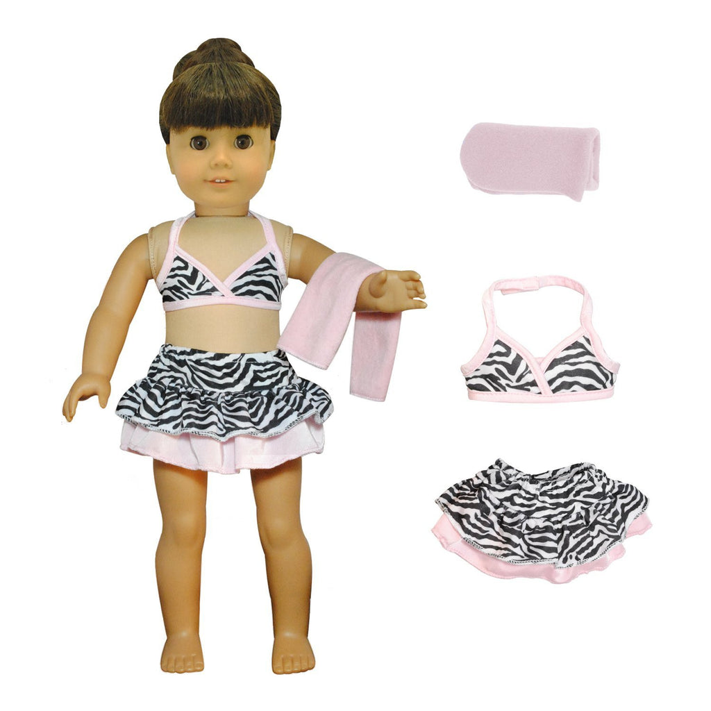 Doll Clothes Fits American Girl 18 Inch Bikini Swimsuit Outfit