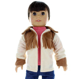 Doll Clothes Fits American Girl 18" Inch Outfit Jacket Cowgirl Brown