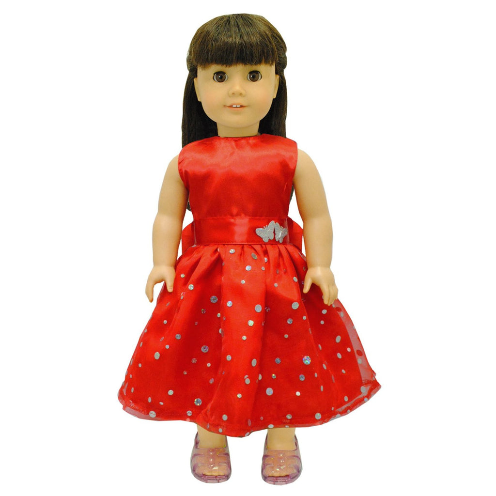 Doll Clothes Fits American Girl & Other 18 Inch Dolls Beautiful Red D –  Pink Butterfly Closet