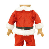 Doll Clothes Fits American Girl 18" Inch Dress Santa Costume Christmas Outfit