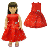 Doll Clothes Fits American Girl & Other 18" Inch Dolls Beautiful Red Dress