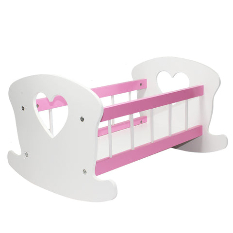 Doll Crib Furniture Cradle For American Girl & Other 18" Inch Dolls