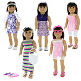 Doll Clothes Fits American Girl & Other 18" Inch Dolls  24 Pieces Outfit Set
