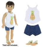Doll Clothes Fits American Girl & Other 18" Inch Dolls 6 Casual Outfits Set