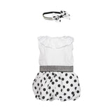 Doll Clothes Fits American Girl 18" Inch Polka Dots Black & White Dress